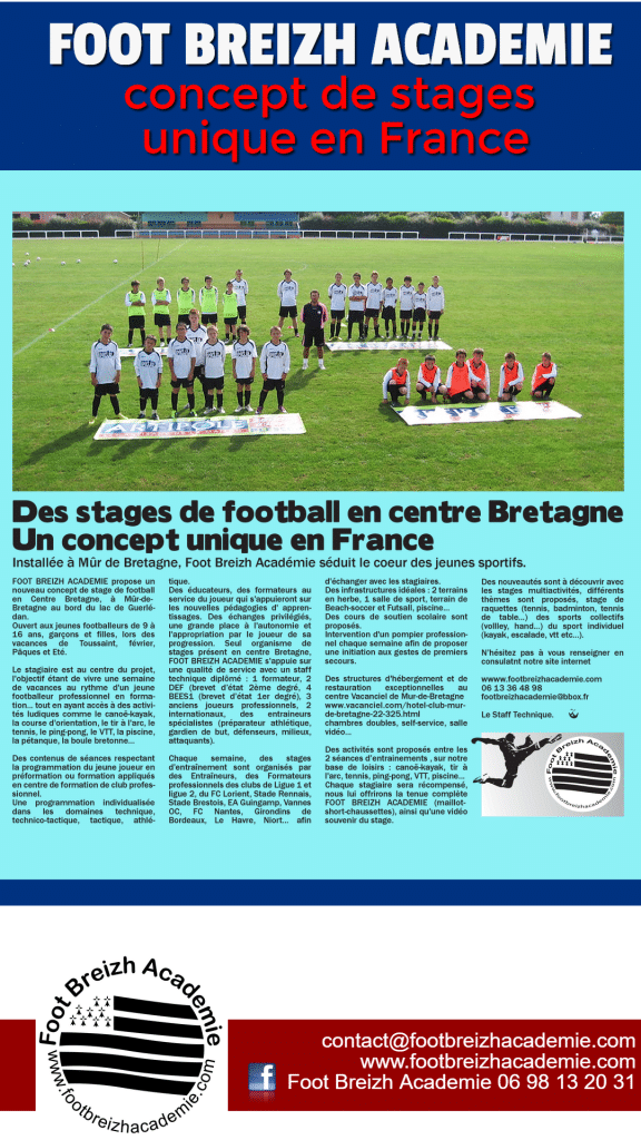 Stage De Foot En Bretagne Foot Breizh Academie stage-de-foot-en-bretagne-foot-breizh-academie
