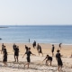 le football sur la plage